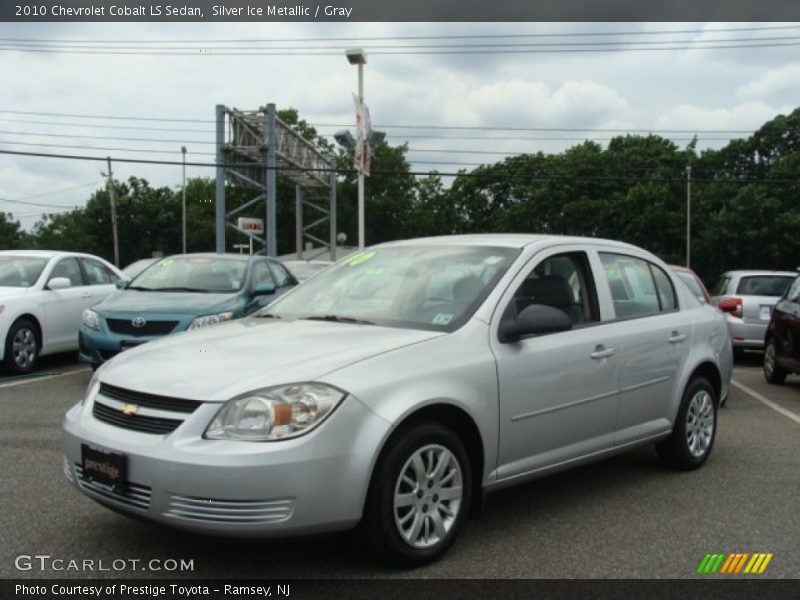 Silver Ice Metallic / Gray 2010 Chevrolet Cobalt LS Sedan