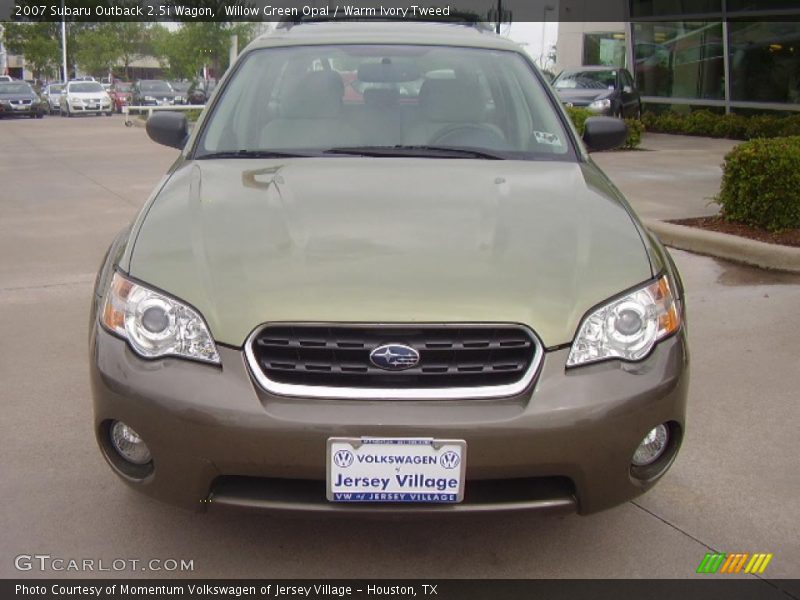Willow Green Opal / Warm Ivory Tweed 2007 Subaru Outback 2.5i Wagon