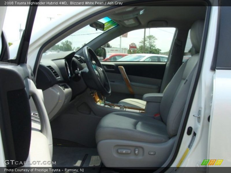 Blizzard White Pearl / Ash Gray 2008 Toyota Highlander Hybrid 4WD