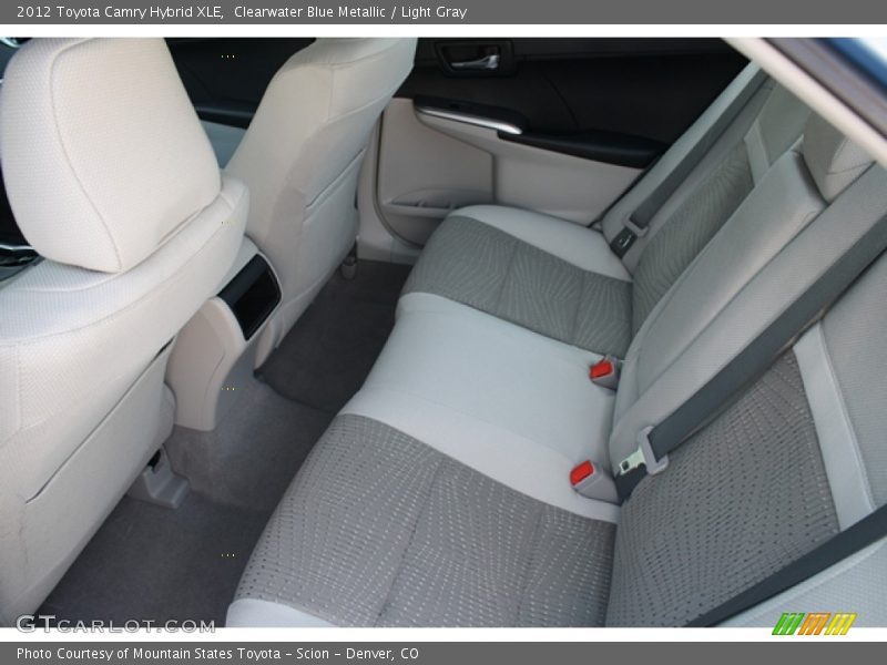 Clearwater Blue Metallic / Light Gray 2012 Toyota Camry Hybrid XLE