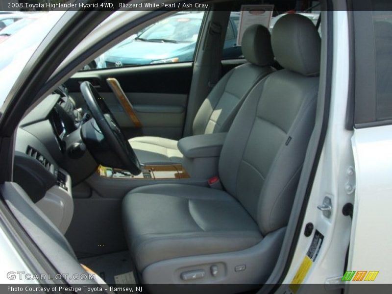 Blizzard White Pearl / Ash Gray 2008 Toyota Highlander Hybrid 4WD