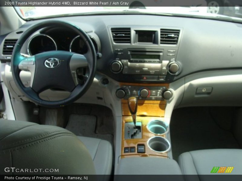 Blizzard White Pearl / Ash Gray 2008 Toyota Highlander Hybrid 4WD