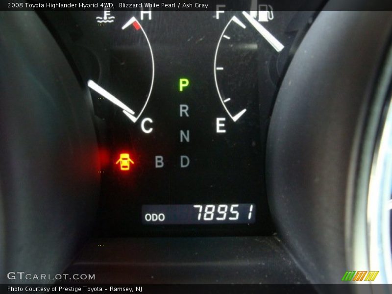Blizzard White Pearl / Ash Gray 2008 Toyota Highlander Hybrid 4WD