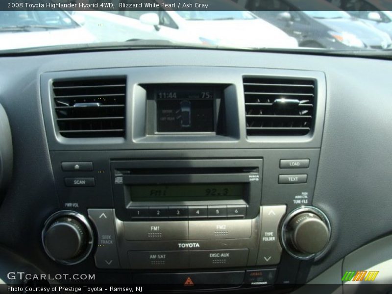 Blizzard White Pearl / Ash Gray 2008 Toyota Highlander Hybrid 4WD