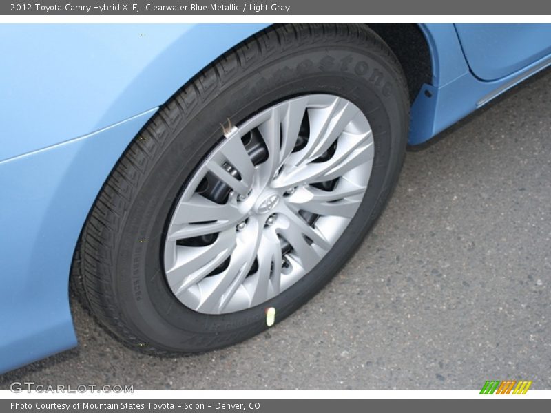 Clearwater Blue Metallic / Light Gray 2012 Toyota Camry Hybrid XLE
