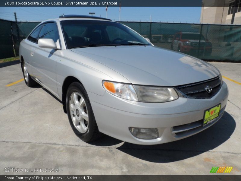 Silver Stream Opal / Charcoal 2000 Toyota Solara SE V6 Coupe