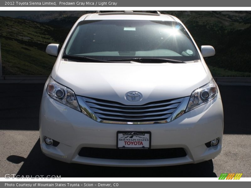 Predawn Gray Mica / Light Gray 2012 Toyota Sienna Limited