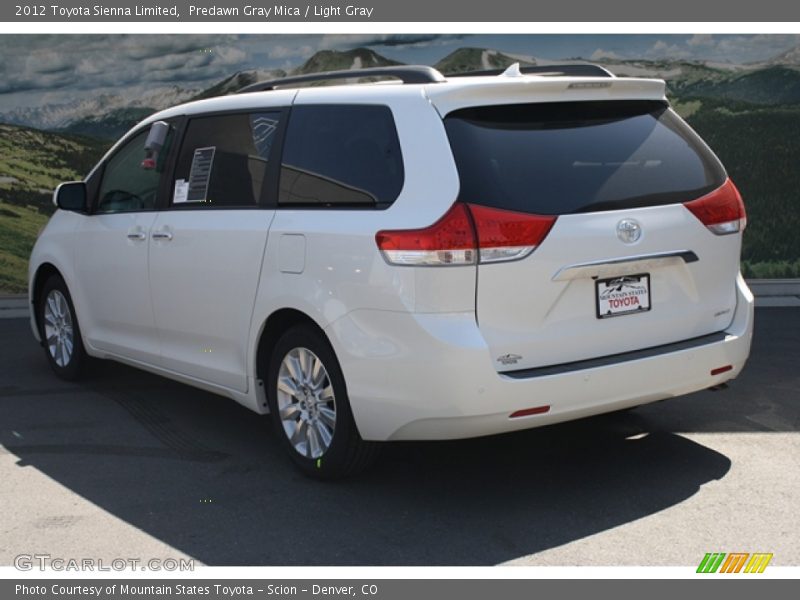 Predawn Gray Mica / Light Gray 2012 Toyota Sienna Limited