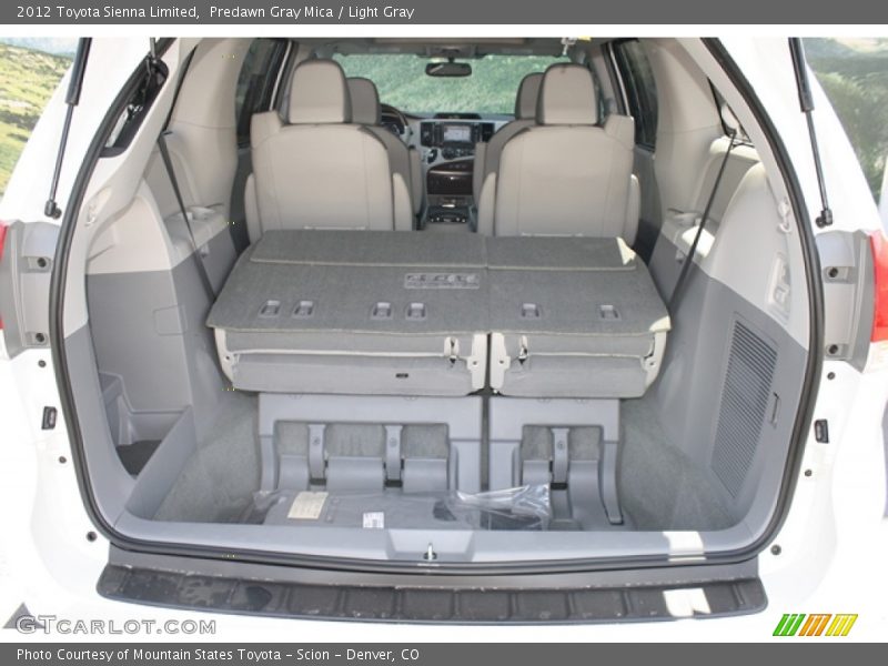 Predawn Gray Mica / Light Gray 2012 Toyota Sienna Limited