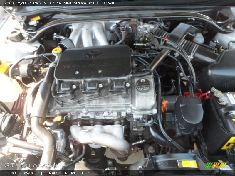 Silver Stream Opal / Charcoal 2000 Toyota Solara SE V6 Coupe