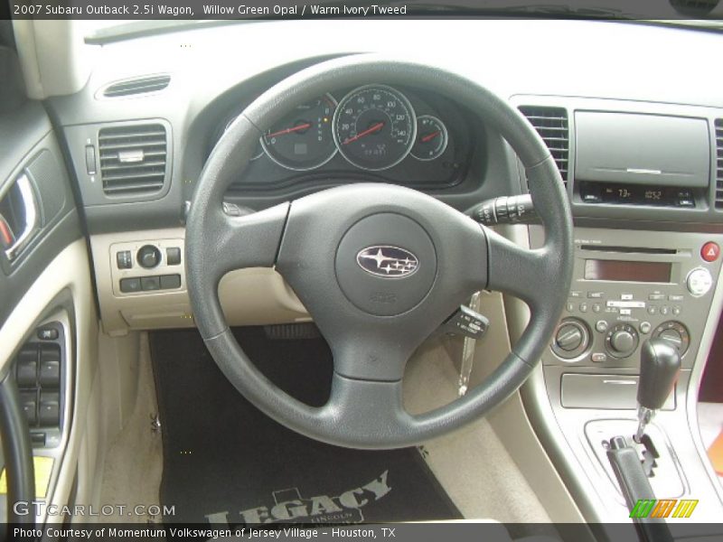 Willow Green Opal / Warm Ivory Tweed 2007 Subaru Outback 2.5i Wagon