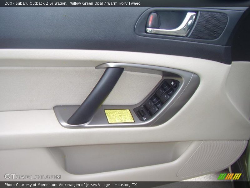 Willow Green Opal / Warm Ivory Tweed 2007 Subaru Outback 2.5i Wagon