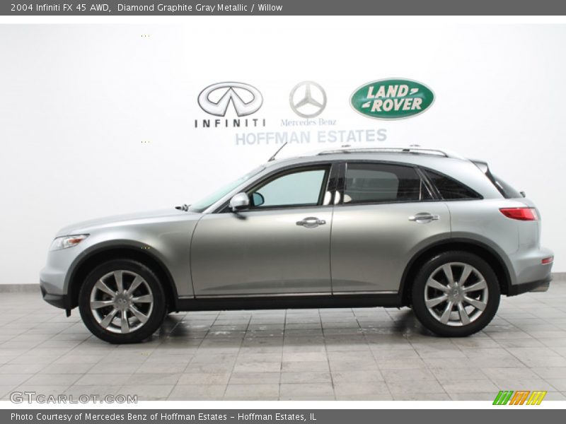 Diamond Graphite Gray Metallic / Willow 2004 Infiniti FX 45 AWD