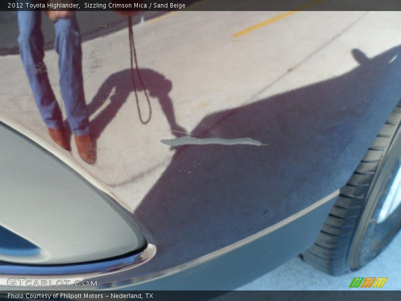 Sizzling Crimson Mica / Sand Beige 2012 Toyota Highlander