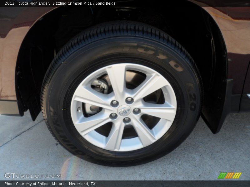 Sizzling Crimson Mica / Sand Beige 2012 Toyota Highlander