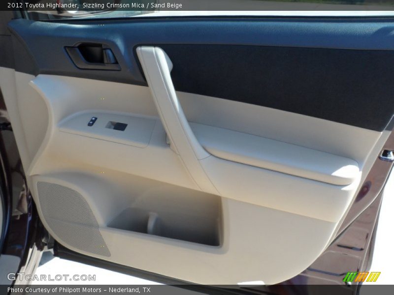 Sizzling Crimson Mica / Sand Beige 2012 Toyota Highlander