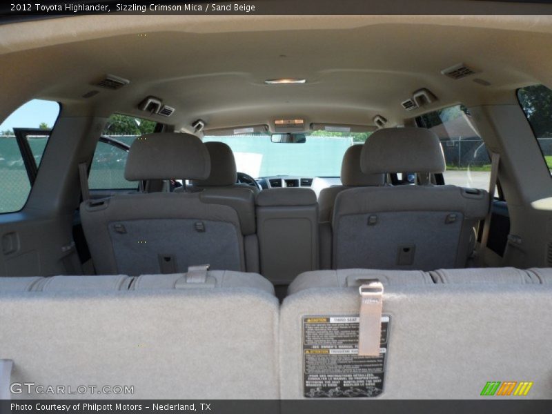 Sizzling Crimson Mica / Sand Beige 2012 Toyota Highlander