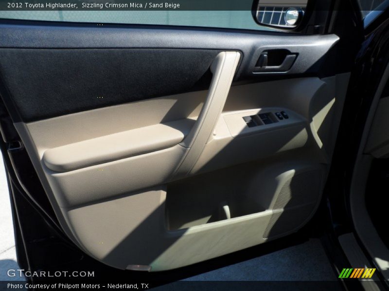 Sizzling Crimson Mica / Sand Beige 2012 Toyota Highlander