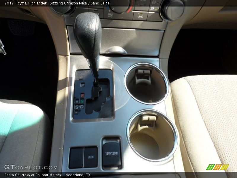 Sizzling Crimson Mica / Sand Beige 2012 Toyota Highlander