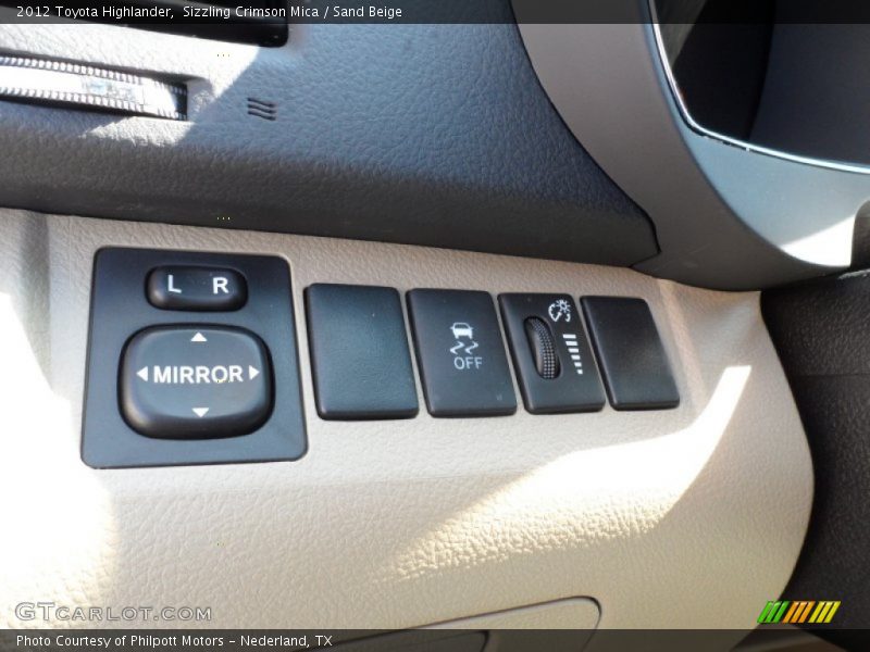 Sizzling Crimson Mica / Sand Beige 2012 Toyota Highlander