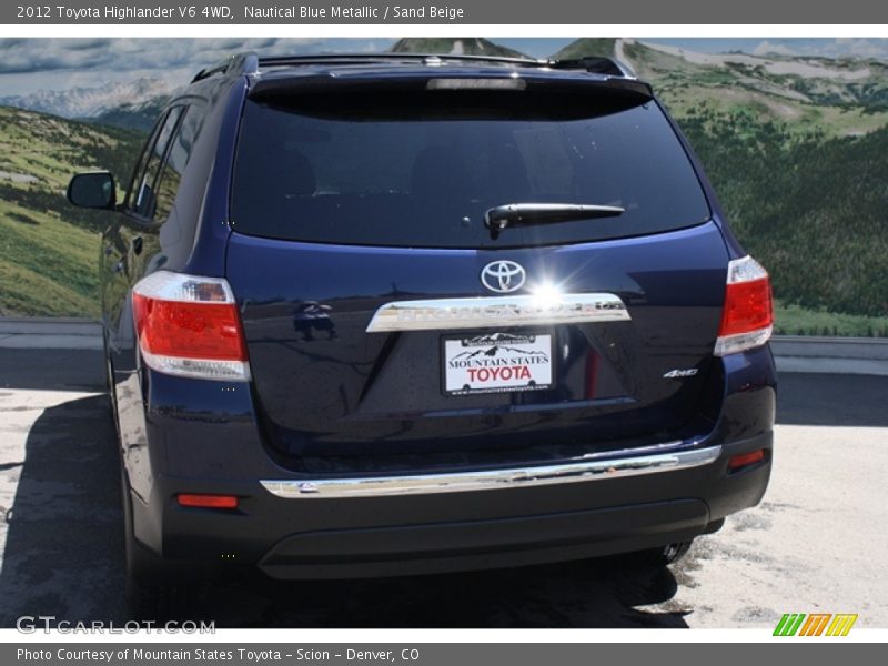 Nautical Blue Metallic / Sand Beige 2012 Toyota Highlander V6 4WD