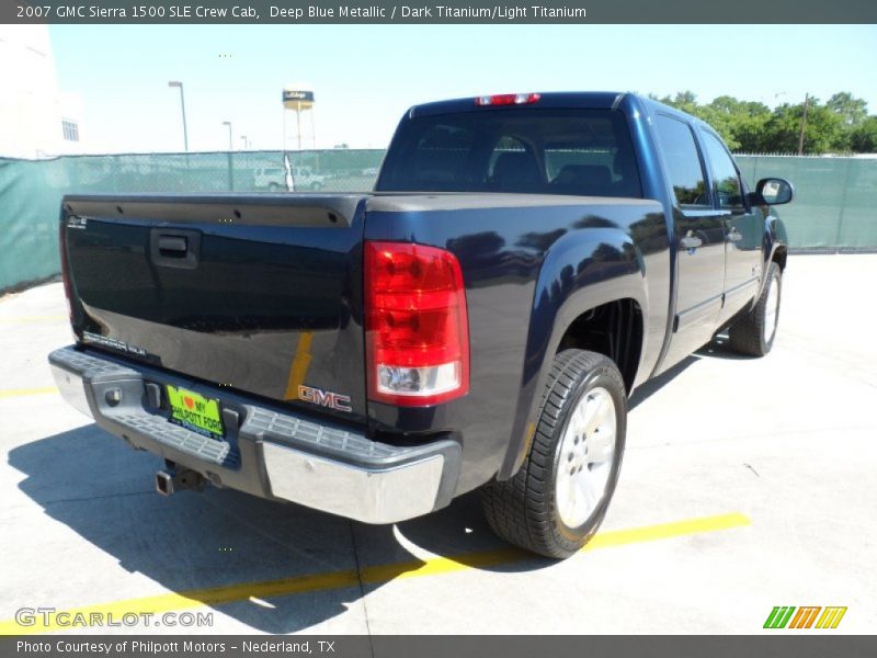 Deep Blue Metallic / Dark Titanium/Light Titanium 2007 GMC Sierra 1500 SLE Crew Cab