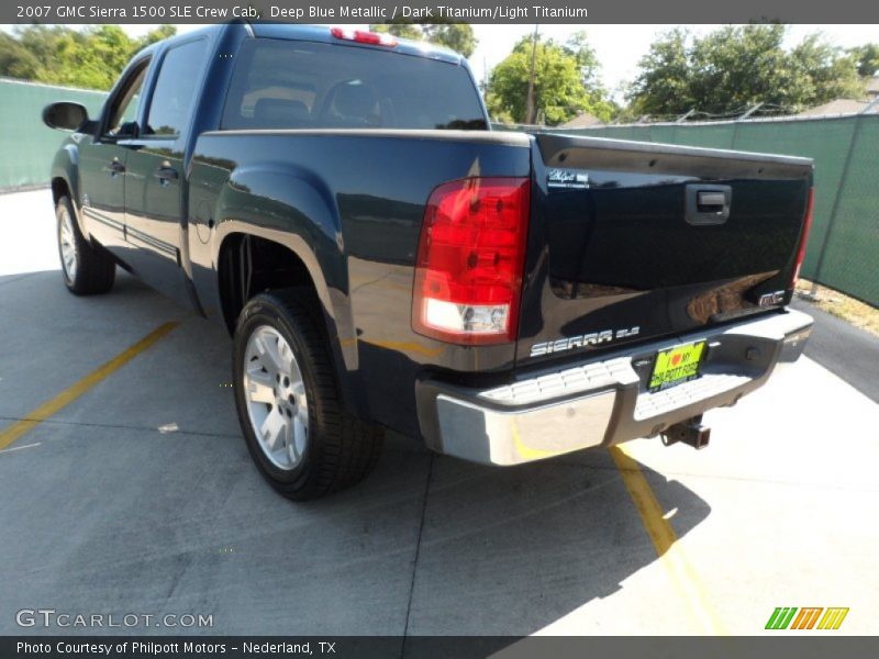 Deep Blue Metallic / Dark Titanium/Light Titanium 2007 GMC Sierra 1500 SLE Crew Cab