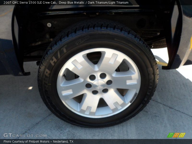 Deep Blue Metallic / Dark Titanium/Light Titanium 2007 GMC Sierra 1500 SLE Crew Cab