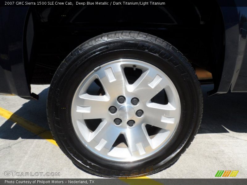 Deep Blue Metallic / Dark Titanium/Light Titanium 2007 GMC Sierra 1500 SLE Crew Cab