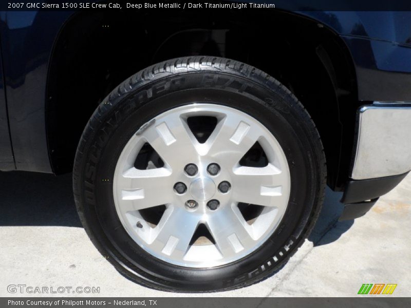 Deep Blue Metallic / Dark Titanium/Light Titanium 2007 GMC Sierra 1500 SLE Crew Cab