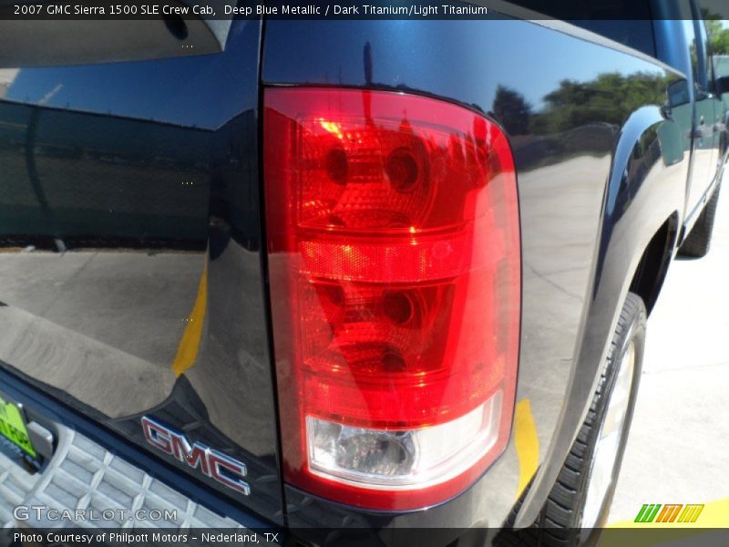 Deep Blue Metallic / Dark Titanium/Light Titanium 2007 GMC Sierra 1500 SLE Crew Cab