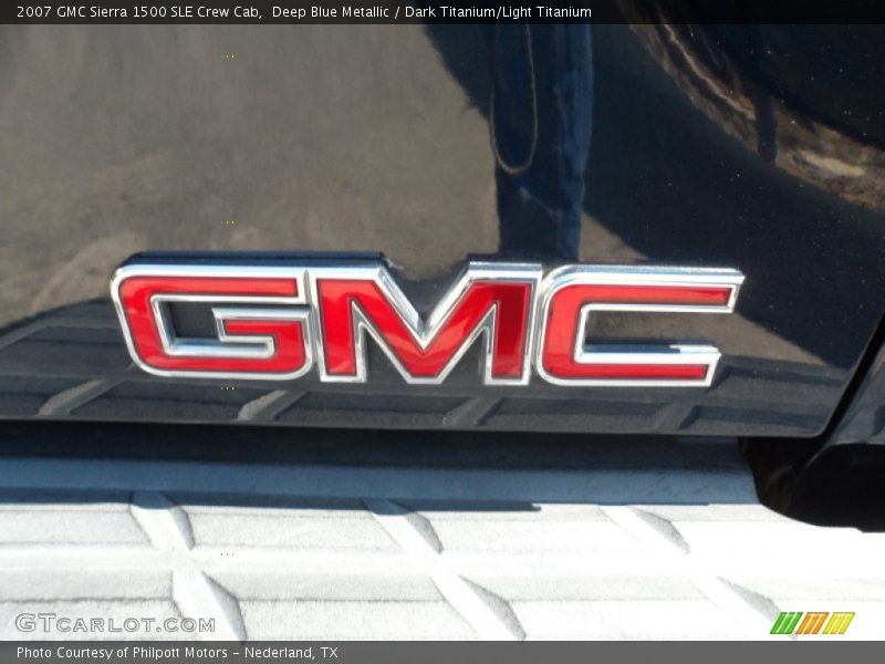 Deep Blue Metallic / Dark Titanium/Light Titanium 2007 GMC Sierra 1500 SLE Crew Cab