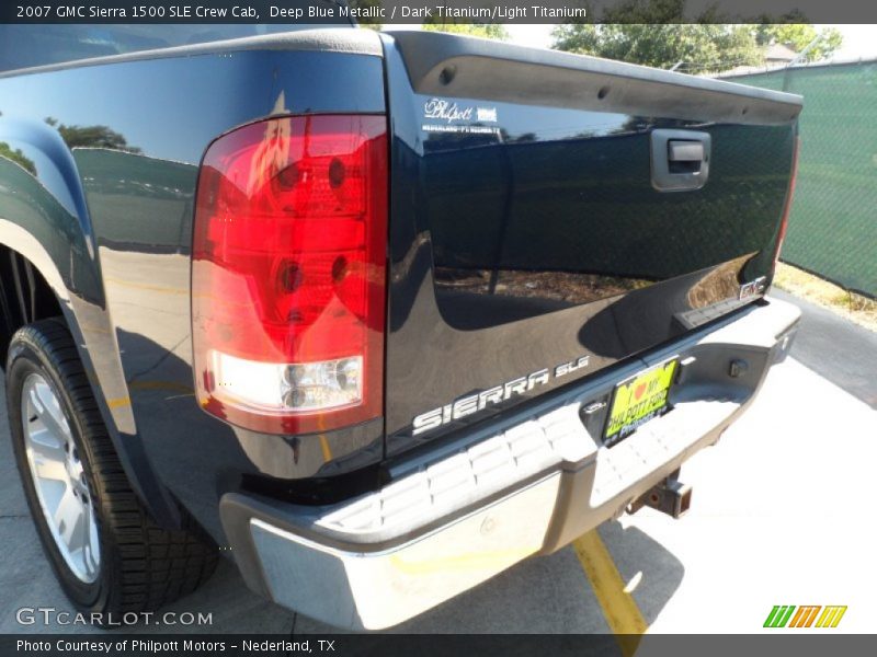 Deep Blue Metallic / Dark Titanium/Light Titanium 2007 GMC Sierra 1500 SLE Crew Cab