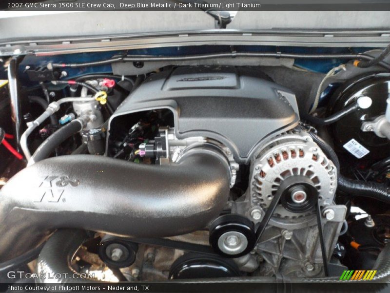 Deep Blue Metallic / Dark Titanium/Light Titanium 2007 GMC Sierra 1500 SLE Crew Cab