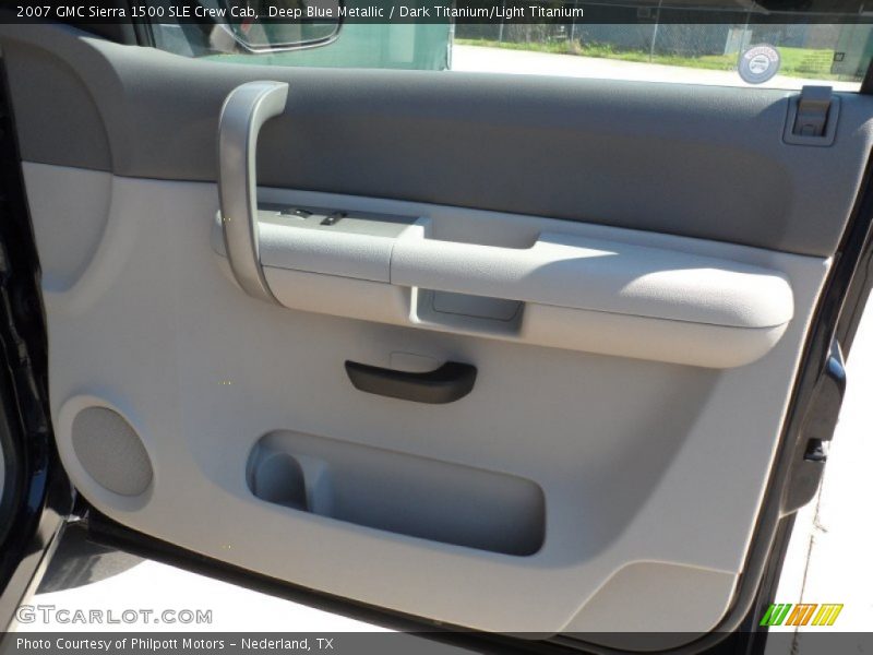 Deep Blue Metallic / Dark Titanium/Light Titanium 2007 GMC Sierra 1500 SLE Crew Cab