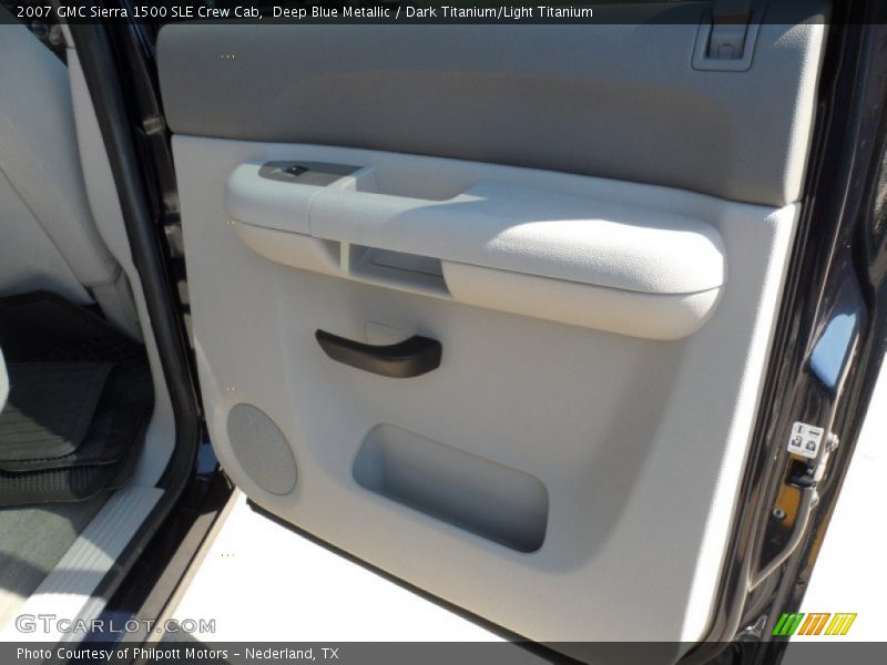 Deep Blue Metallic / Dark Titanium/Light Titanium 2007 GMC Sierra 1500 SLE Crew Cab