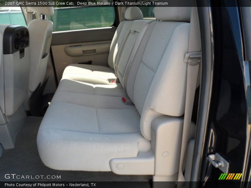 Deep Blue Metallic / Dark Titanium/Light Titanium 2007 GMC Sierra 1500 SLE Crew Cab
