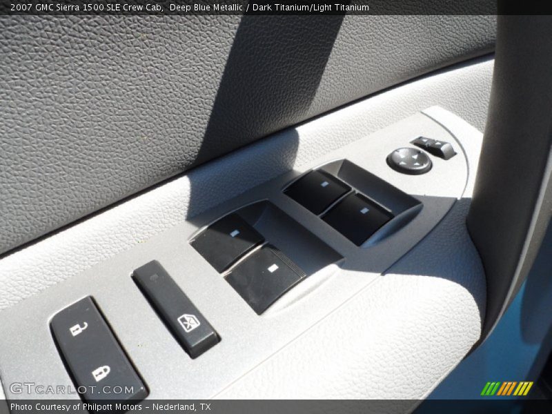 Deep Blue Metallic / Dark Titanium/Light Titanium 2007 GMC Sierra 1500 SLE Crew Cab