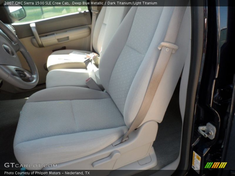 Deep Blue Metallic / Dark Titanium/Light Titanium 2007 GMC Sierra 1500 SLE Crew Cab