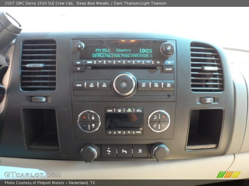Deep Blue Metallic / Dark Titanium/Light Titanium 2007 GMC Sierra 1500 SLE Crew Cab