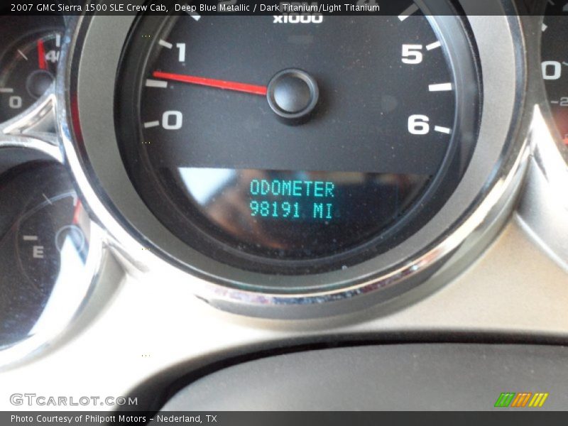 Deep Blue Metallic / Dark Titanium/Light Titanium 2007 GMC Sierra 1500 SLE Crew Cab