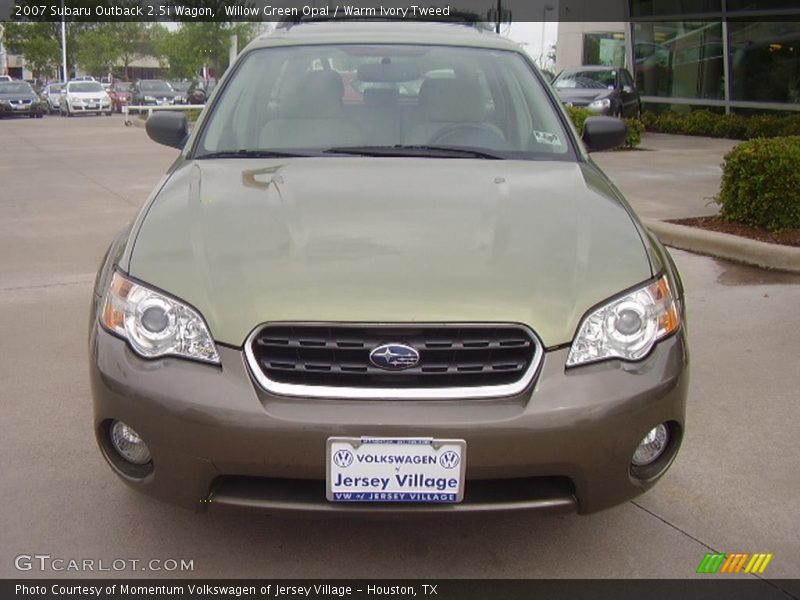 Willow Green Opal / Warm Ivory Tweed 2007 Subaru Outback 2.5i Wagon