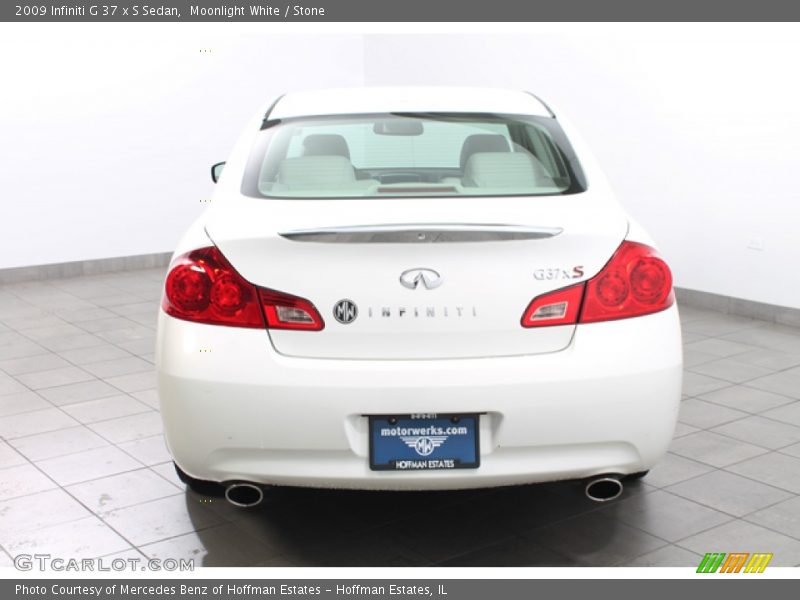 Moonlight White / Stone 2009 Infiniti G 37 x S Sedan