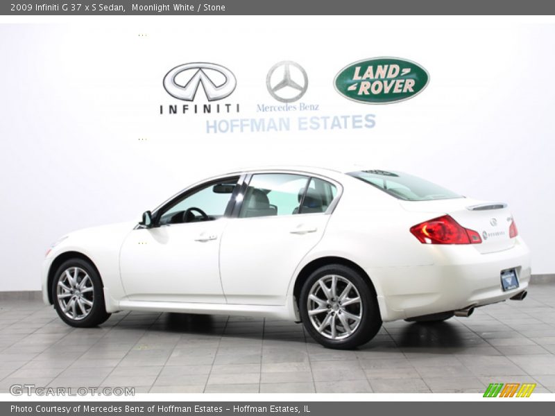Moonlight White / Stone 2009 Infiniti G 37 x S Sedan