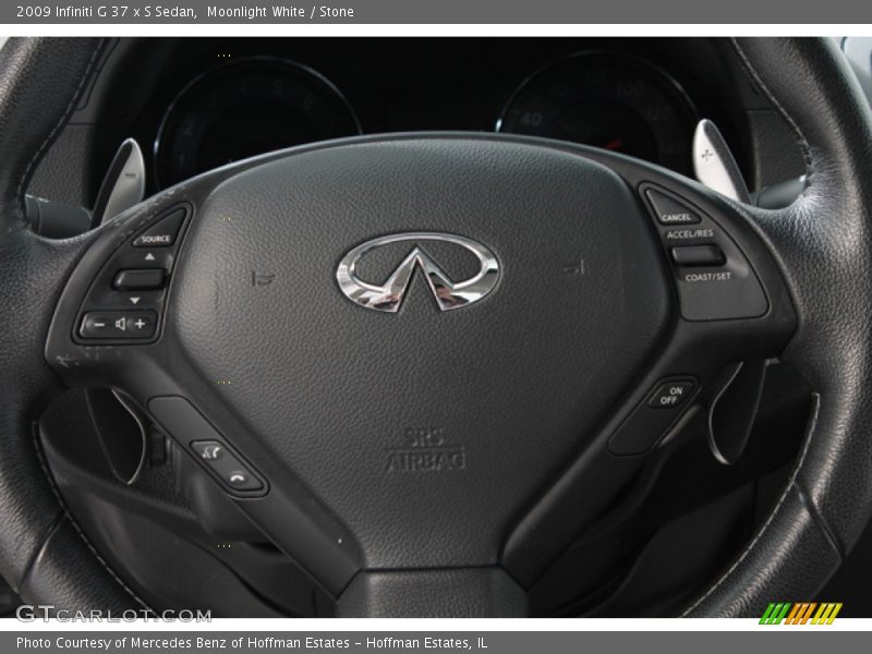 Moonlight White / Stone 2009 Infiniti G 37 x S Sedan