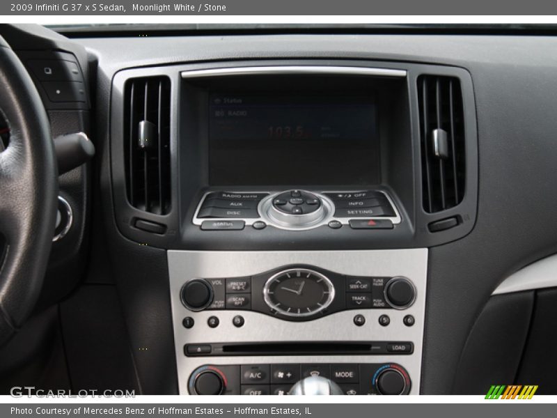 Moonlight White / Stone 2009 Infiniti G 37 x S Sedan