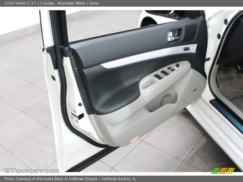 Moonlight White / Stone 2009 Infiniti G 37 x S Sedan