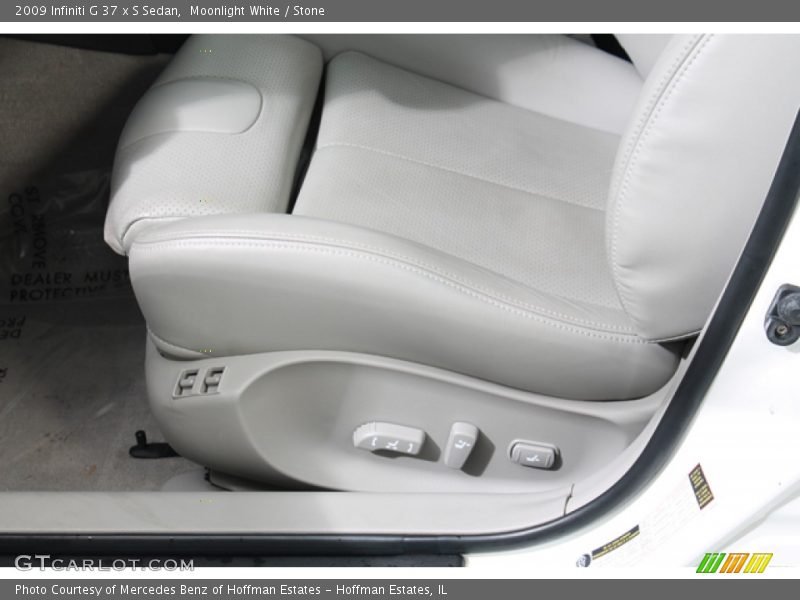 Moonlight White / Stone 2009 Infiniti G 37 x S Sedan