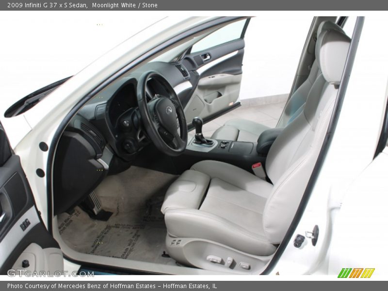Moonlight White / Stone 2009 Infiniti G 37 x S Sedan