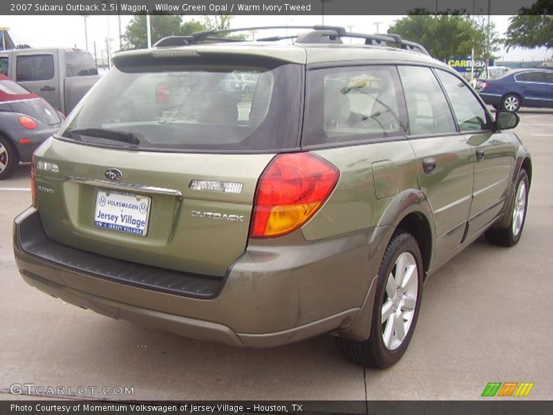 Willow Green Opal / Warm Ivory Tweed 2007 Subaru Outback 2.5i Wagon